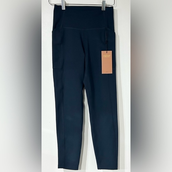 Girlfriend Collective Midnight High Rise Compressive Pocket 7/8 Legging S - Picture 4 of 5